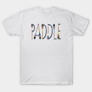 PADDLE Painted Oar Letters T-Shirt